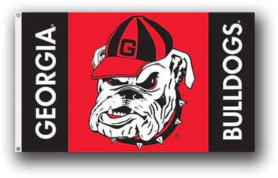 Georgia Bulldogs 3x5 Red Bulldog House Flag