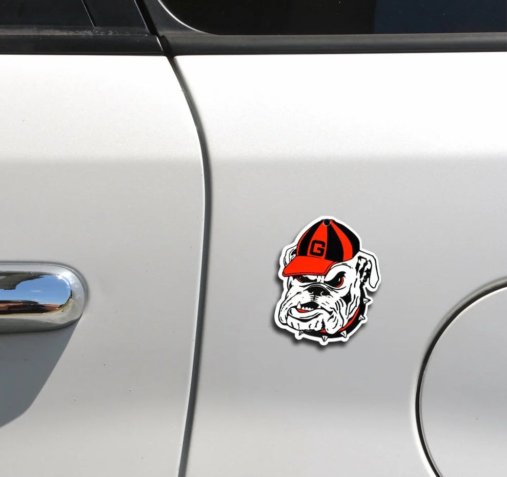 Georgia Bulldogs Super Steel Magnet - Bulldog Head