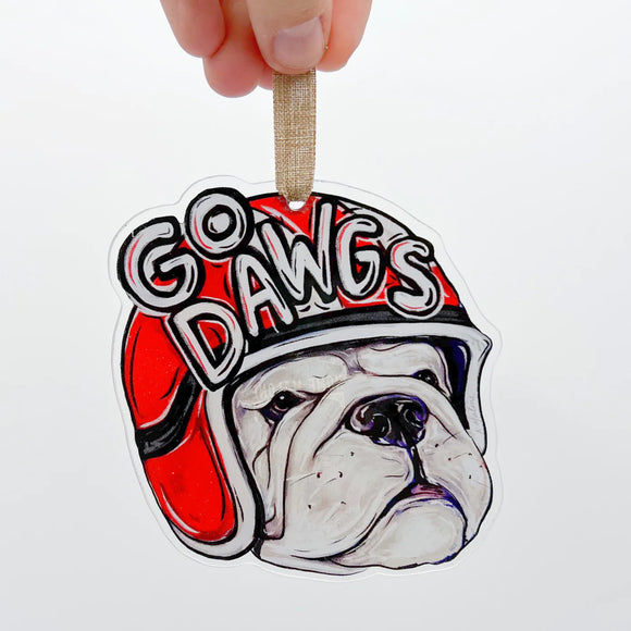 Acrylic Go Dawgs Ornament