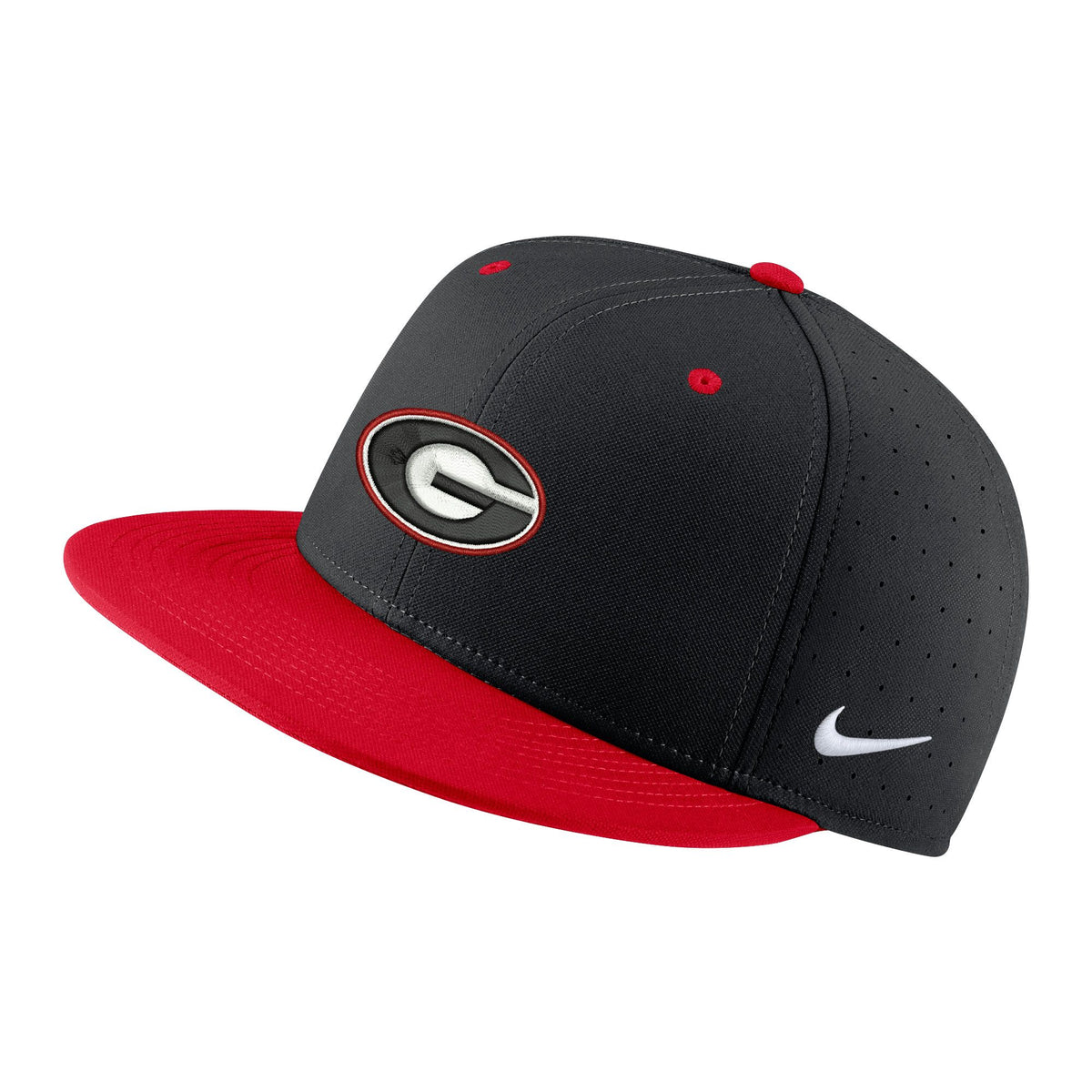 UGA Nike Fitted Baseball Hat - Black â universityspirit.com