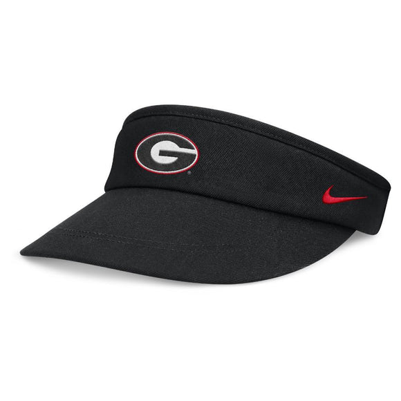 UGA Nike Sideline Visor - Black