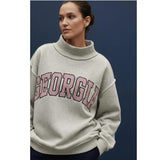 PRE-ORDER Georgia Seersucker Mockneck Sweatshirt
