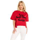 UGA Glitter Script Boxy Top