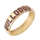 Georgia Bulldogs Polished Metal Hinge Bangle