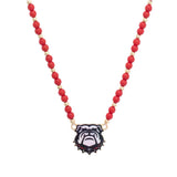 Georgia Bulldogs Game Day Beaded Spirit Necklace