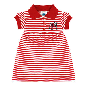 Red Striped Dress With Bloomers