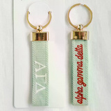 Sorority Embroidered Keychain