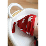 Red Bulldog Bamboo Knotted Hat