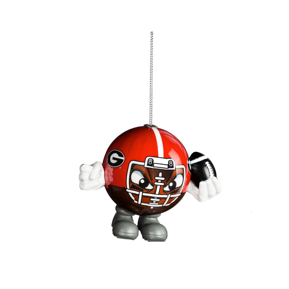 UGA Player Ball Head Ornament