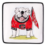 Georgia UGA Trinket Tray with Flag