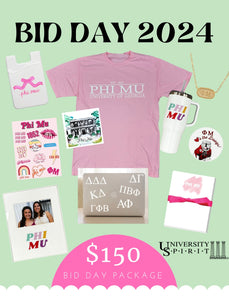 $150 Sorority Bid Day Package