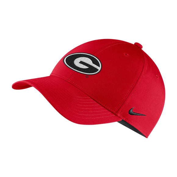 UGA Nike Legacy91 Hat with Power G - Red