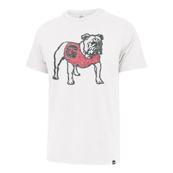 UGA 47 Brand Standing Bulldog Premier Franklin Tee White