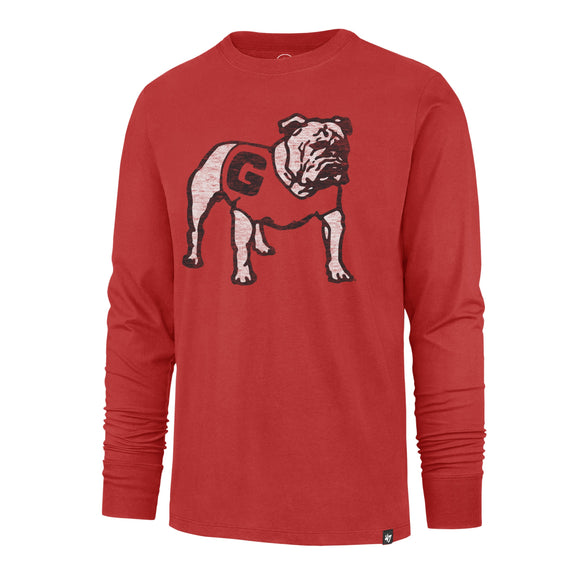 UGA 47 Brand Standing Bulldog Premier Franklin Long Sleeve Tee - Red