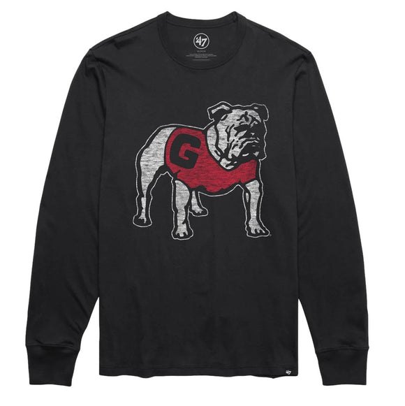 UGA 47 Brand Standing Bulldog Premier Franklin Long Sleeve Tee - Black