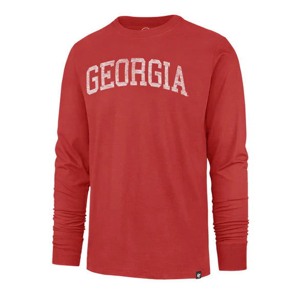 UGA 47 Brand Arched Georgia Franklin Long Sleeve Tee Red