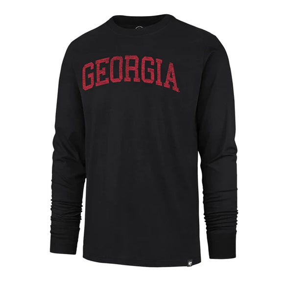 UGA 47 Brand Arched Georgia Franklin Long Sleeve Tee Black