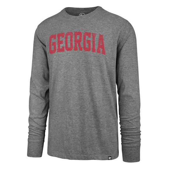 UGA 47 Brand Arched Georgia Franklin Long Sleeve Tee Charcoal