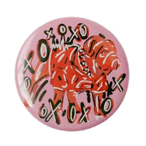 Chan Art XOXO Dawg Button 3"