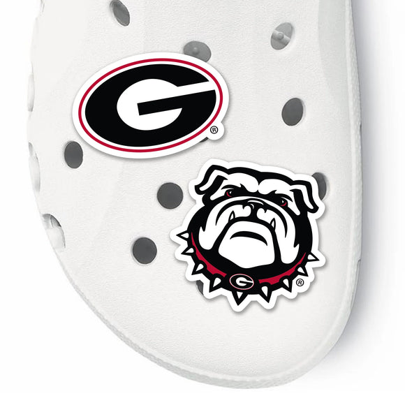 University of Georgia Clog Charm 2 Pack