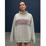 PRE-ORDER Georgia Seersucker Mockneck Sweatshirt