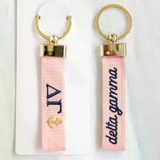 Sorority Embroidered Keychain