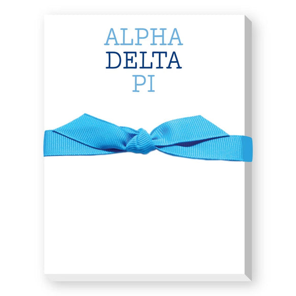 Sorority Color Block Mini Notepad