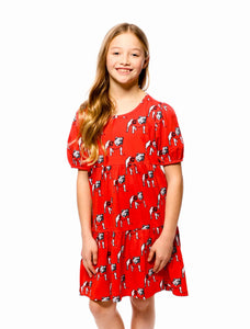 Georgia Bulldogs Girls Tiered Dress