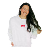 The Becca Boxy Crewneck Go Dawgs Woven Label
