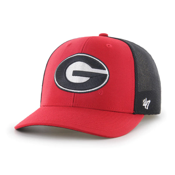47 Brand UGA Black Fitted Stretch Trucker Cap with Logo Patch 47 Brand Georgia Bulldogs  main image 2