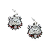 Georgia Bulldogs Crystal Logo Earrings