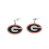 Georgia Crystal Logo Earrings