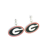 Georgia Enamel Logo Earrings
