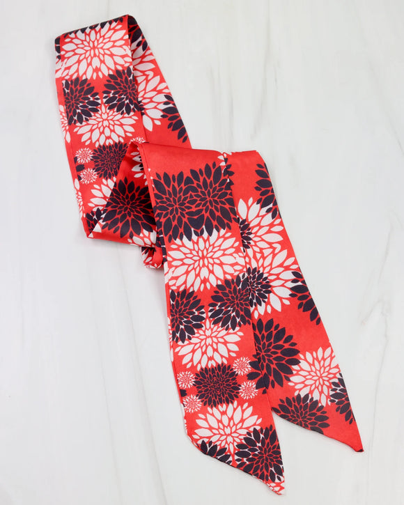 Floral Silk Scarflette