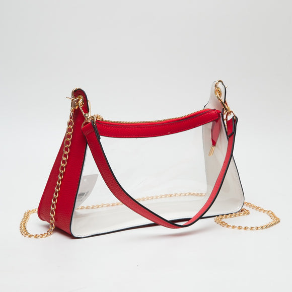 Gameday Stadium Crossbody Bag in Red