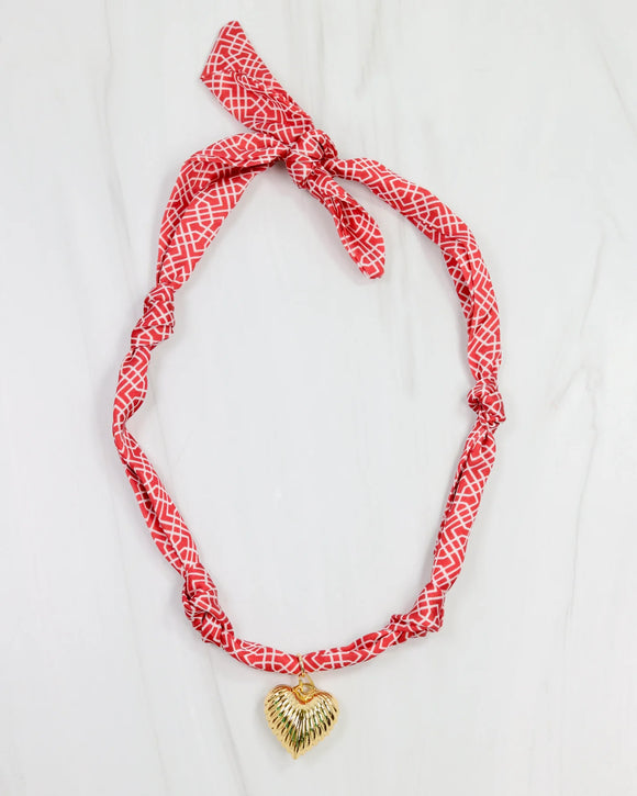 Geometric Scarf Charm Necklace