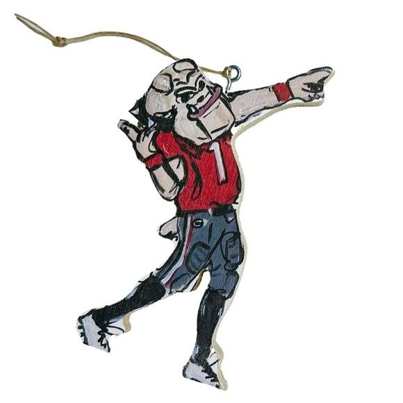 Hairy Dawg in Red Ornament