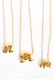 Bubble Letter Sorority Necklace