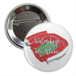 Saturdays in Athens Sanford Stadium Gameday Button