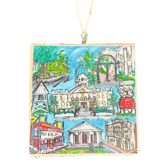 Heidi Hensley Downtown Athens Ornament