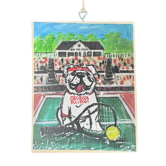 Heidi Hensley Georgia Tennis Ornament