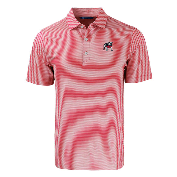 Cutter & Buck Forge Eco Double Stripe Mens Polo Red