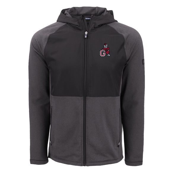 C&B Georgia Bulldogs Peshastin Fleece Recycled Mens Hybrid Jacket