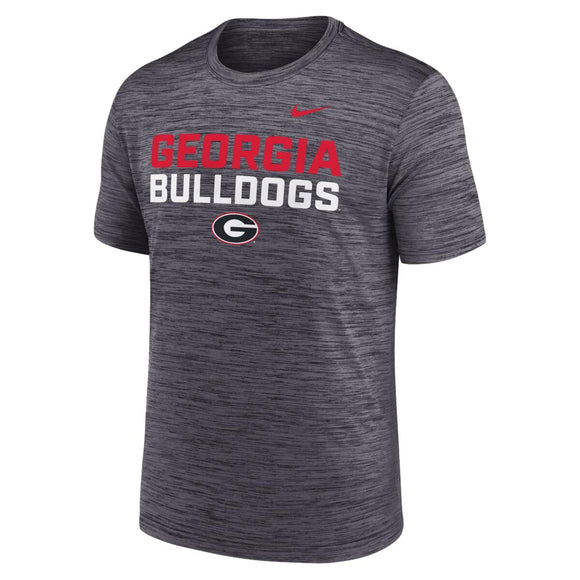 Georgia Bulldogs Nike Campus Center Stack Velocity Dri-FIT T-Shirt