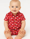 Georgia Unisex Twill Button-Up Onesie