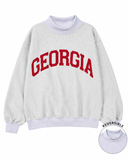 Georgia Reversible Mockneck Sweatshirt