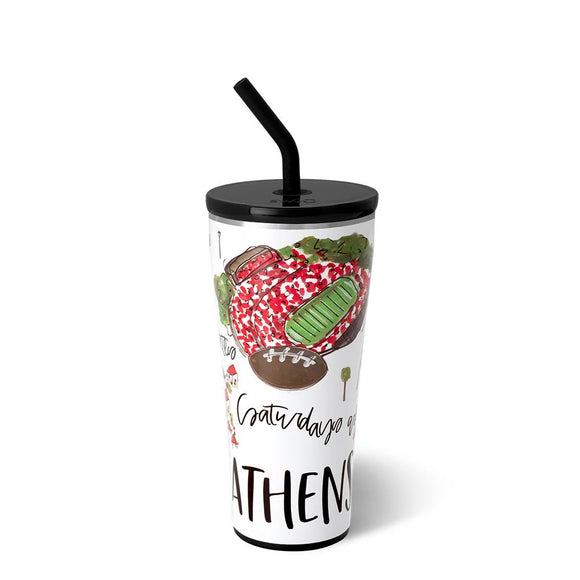 Saturdays In Athens 32oz Straw Tumbler