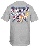 SEC Baseball Plates T-Shirt