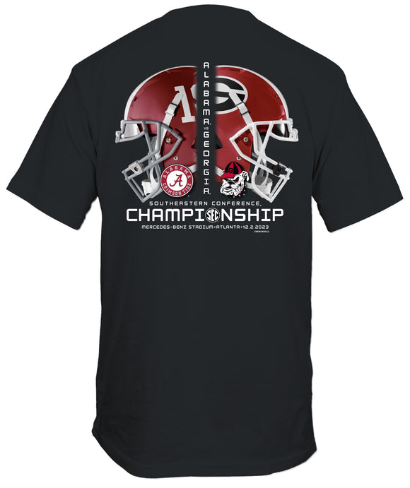 2023 SEC Championship Helmet Match Up T-Shirt