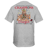 Georgia SEC Champs 2025 Grey Short Sleeve Trophy T-Shirt